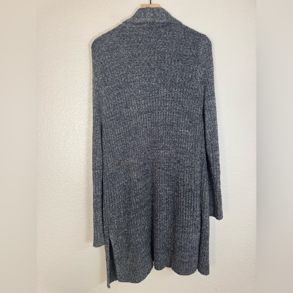 Barefoot Dreams Duster Sweater Cardigan Charcoal Gray size 1X 14-16 $168 - Picture 4 of 7